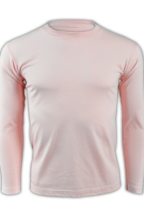 SKLST004 printstar light pink 132 long sleeved men' s T shirt 00101-LVC tailor make creative vim and vigor colourful plain color tee shirts long sleeved team group uniform shirts tshirts supplier company price