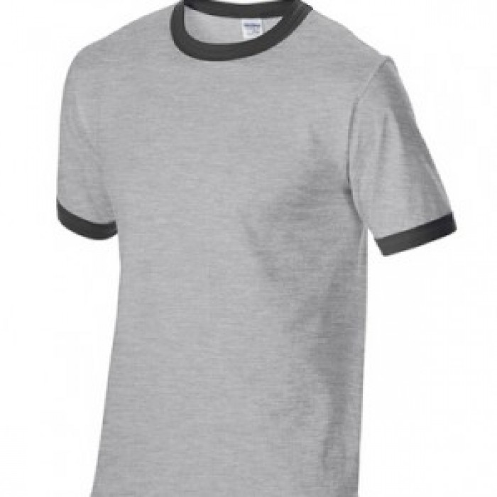 SKT033 gray/black FB295 short-sleeved men's T-shirt 76600 breathable T-shirt supplier T-shirt embroidered T-shirt price
