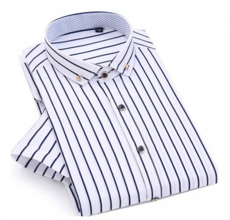 SKPR006 Design striped printed shirt style Homemade short sleeve printed shirt style Making casual printed shirt style Printed shirt manufacturer