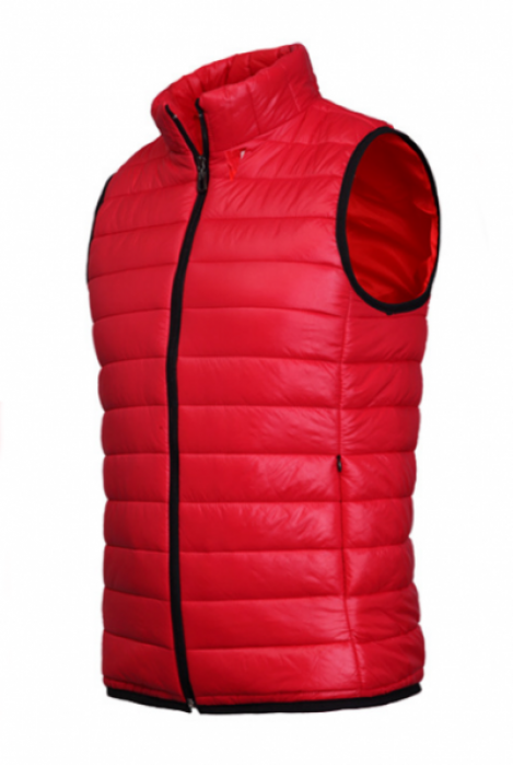 VM001 multicolor down vest is designed and made. The down vest factory is polished and silky for 29 days, and the price of 100% polyester down jacket is warm in winter and winter