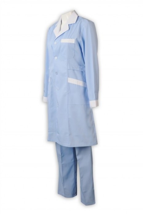 SKNU001 manufacturing white coat nurse's clothing, long sleeve nurse's pants, female doctor's beauty teacher's college split suit, pharmacy overalls, winter nurse's clothing price