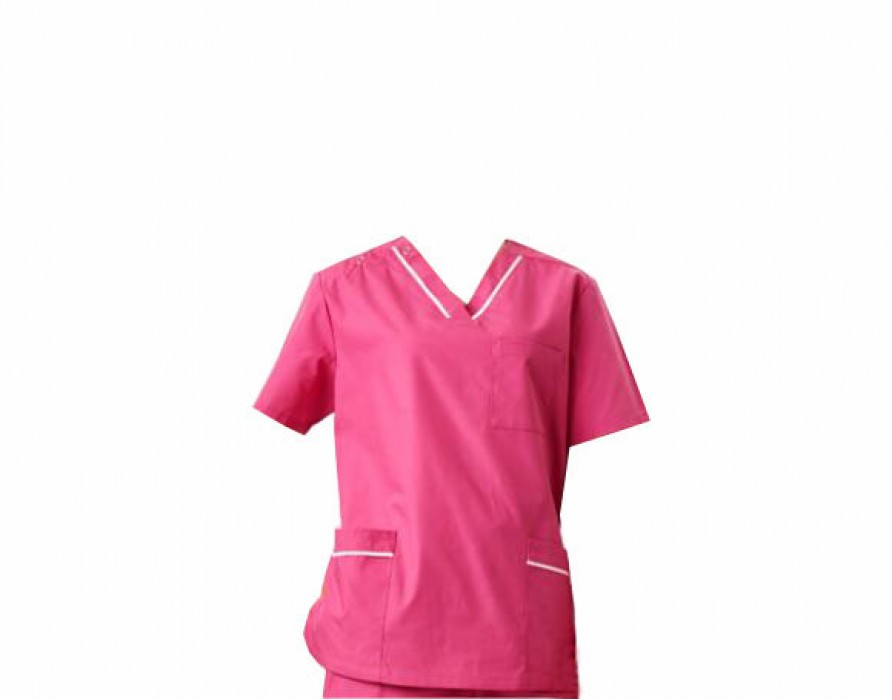 SKSN005 Customized operating gowns short sleeve nurse's clothes hand washing clothes beauty salon uniform split suit hand washing clothes hand washing clothes operating gowns manufacturer