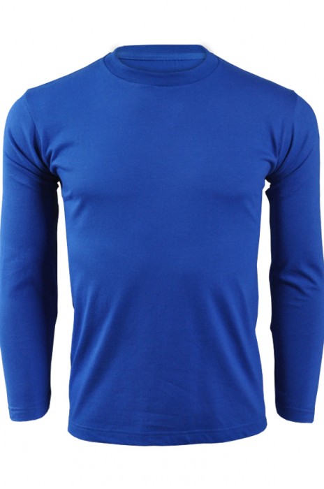 SKLST007 bright blue 032 long sleeved men' s T shirt 00101-LVC online ordering tailor made comfortable relaxed elastic force and spandex sporty exercise tee shirt tshirts team LOGO pattern T SHIRTS company manufacturer price