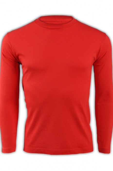 SKLST010 red 010 long sleeved men' s T shirt 00101-LVC online ordering basic type typical classic whole cotton cotton 100% tee shirts long sleeved sporty breathable tees supplier long sleeved tshirts company price