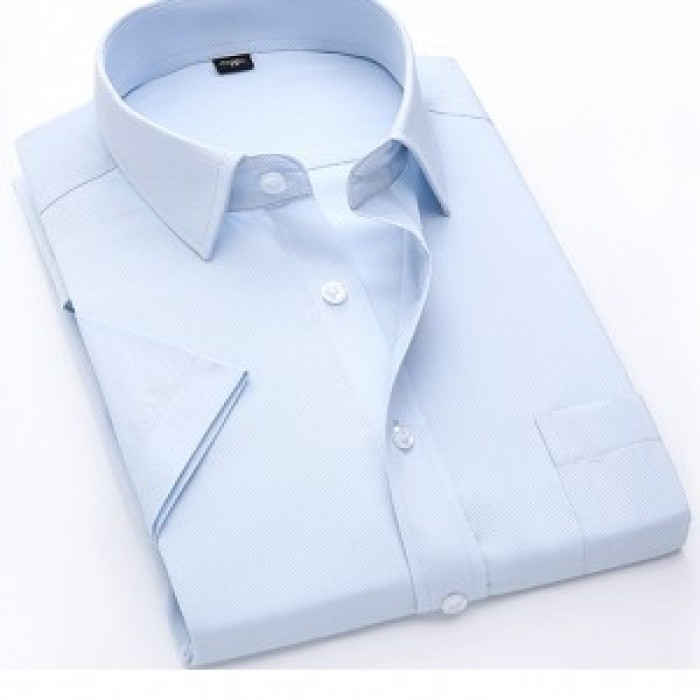 SKST006 Customized business men's short-sleeved shirt style Slim-fit short-sleeved shirt style Customized solid color professional short-sleeved shirt style Short-sleeved shirt franchise