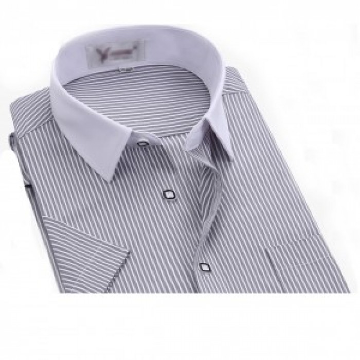 SKST007 homemade slim short-sleeved shirt style, making professional shirt style, custom-made men's short-sleeved shirt style, short-sleeved shirt manufacturer
