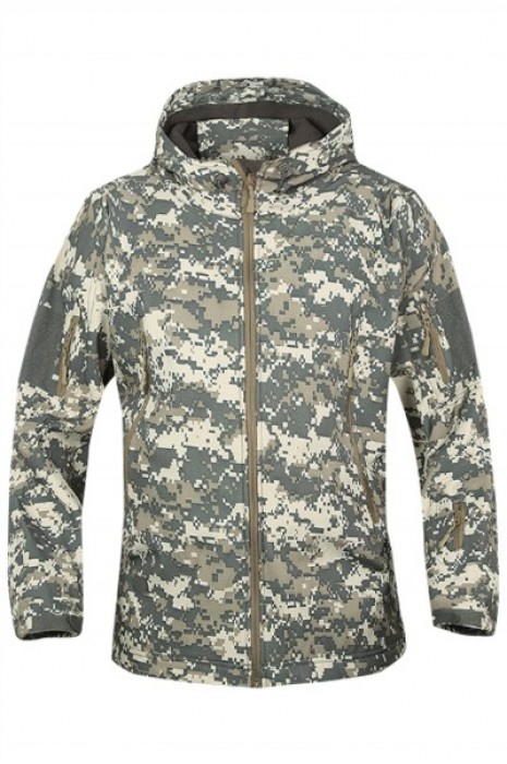 SKJ025 Manufacture soft shell jacket Order shark skin fleece outdoor jacket Windproof waterproof warm camouflage clothing