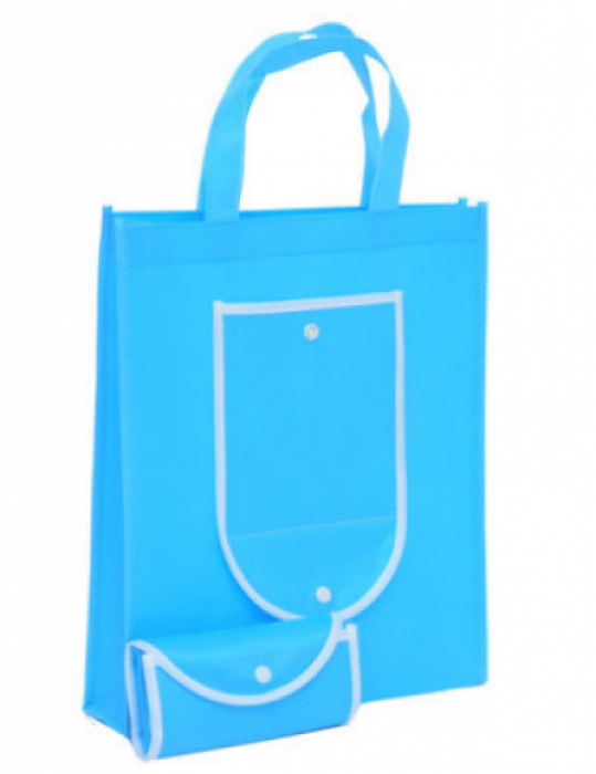 SKHBD03 sky blue foldable Environment Friendly Bag offer tailor made folding eco friendly folding bags supplier company manufacturer price
