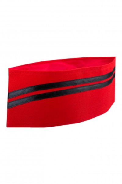 Chfh 009 訂製日式料理壽司店廚師平頂帽西餐廳酒店工作帽